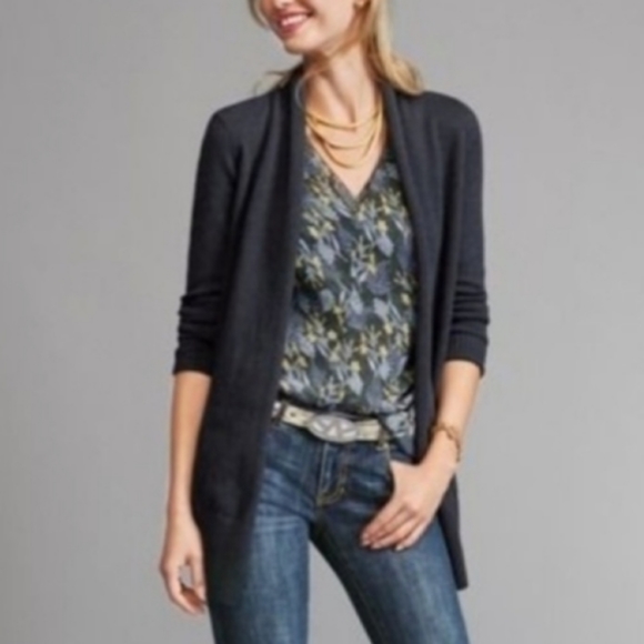 CAbi Victoria Cutout Drape Front Cardigan - Picture 2 of 5